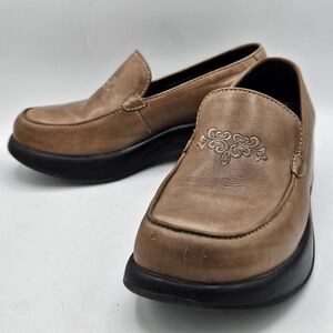 Dansko Tan Leather Slip-On Loafers